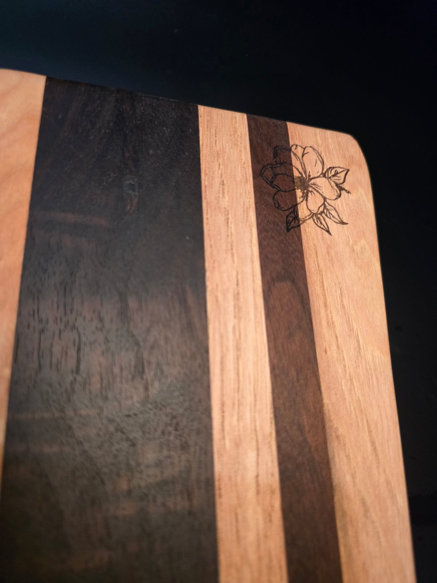 Mississippi Shaped Multi-Hardwood Cheese Board