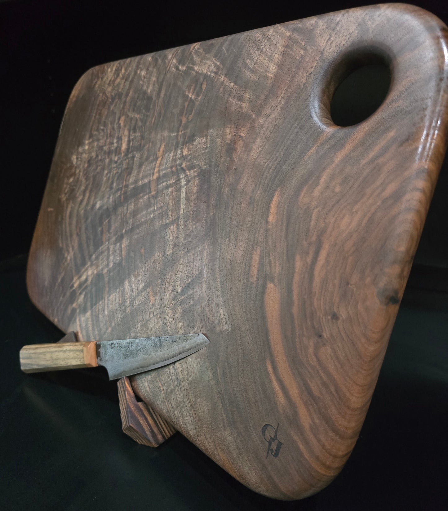 Claro Walnut Cutting Board 19x12 | Large Wooden Serving Board, Luxury Charcuterie Board, Handcrafted Wood Pastry Board, Unique Housewarming Gift