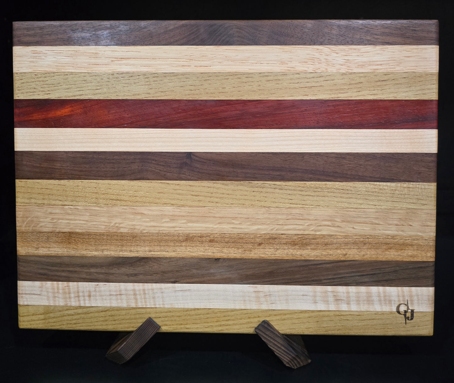 Multi-Hardwood Edge-grain Cutting Board