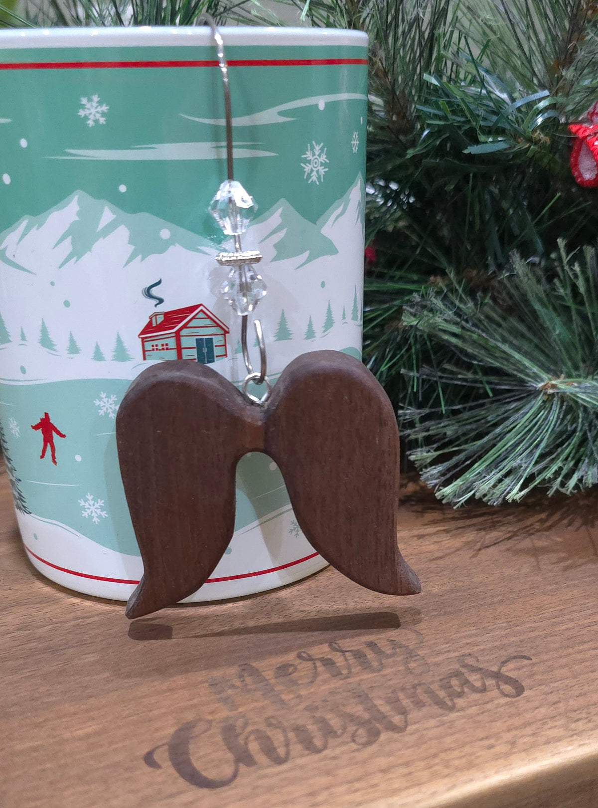 Angel Wing Christmas Ornaments