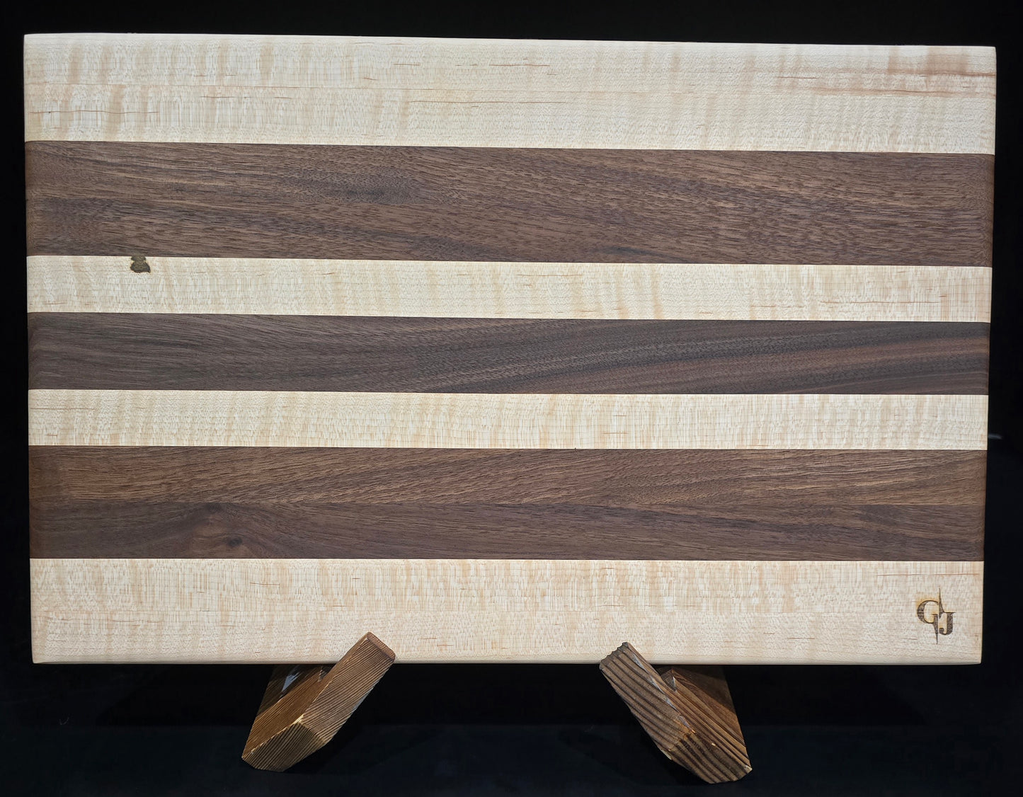Walnut and Maple Striped Board