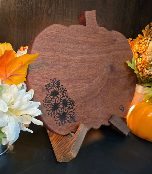 Mahogany Pumpkin-shaped Cheese Board