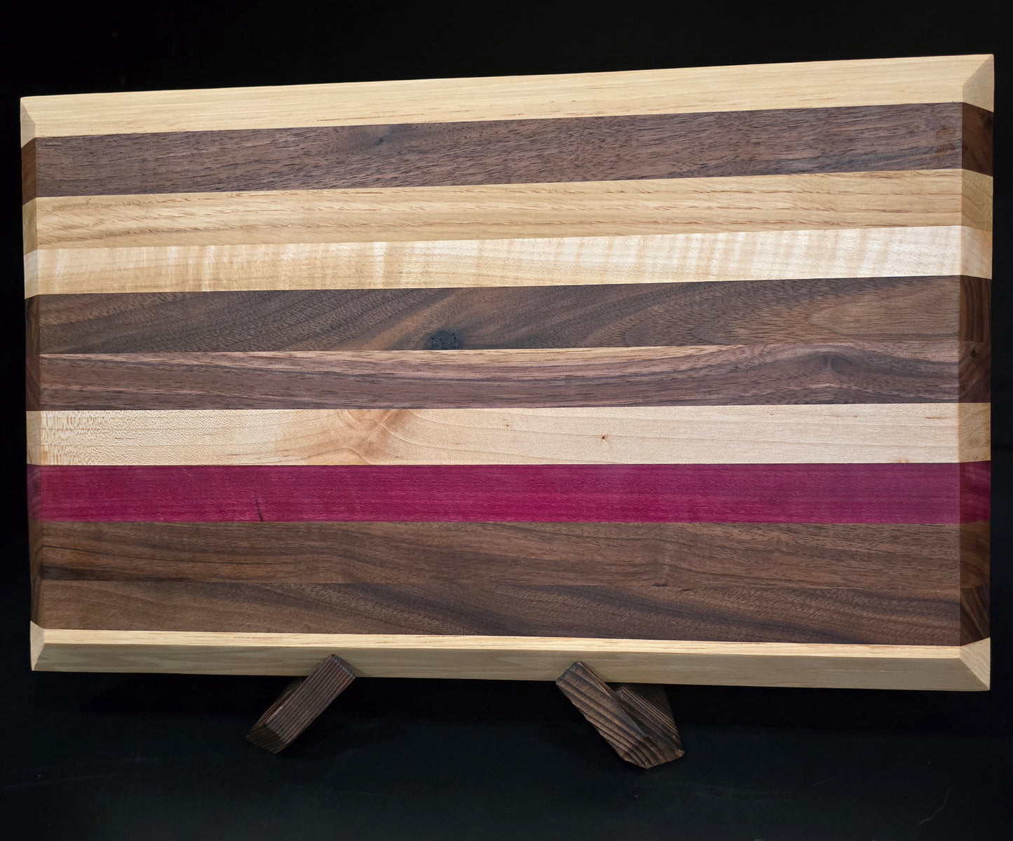 Multi-Hardwood Edge-grain Cutting Board
