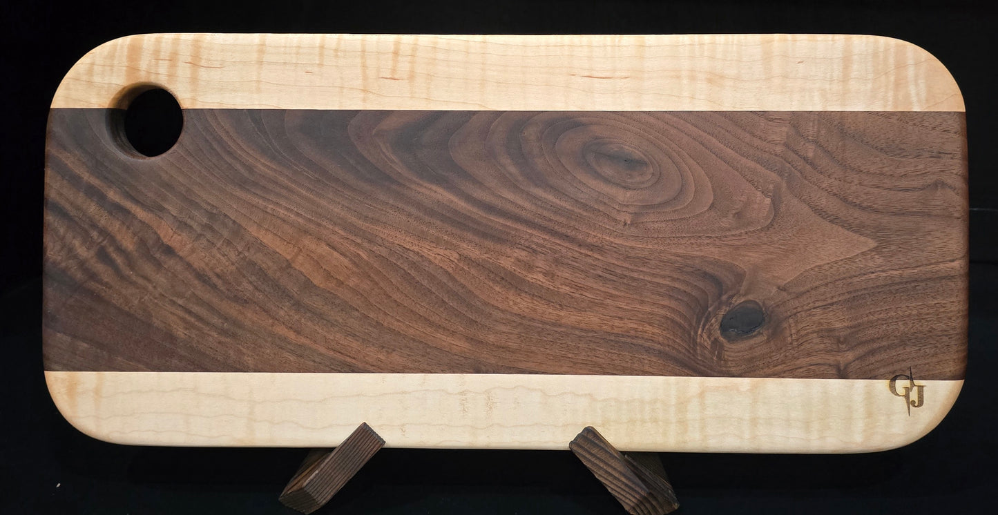 Walnut and Maple Serving Board