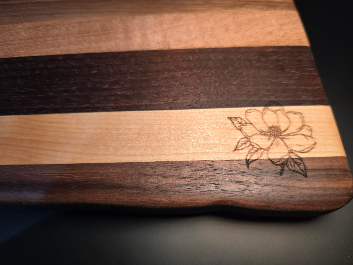 Mississippi Shaped Multi-Hardwood Cheese Board