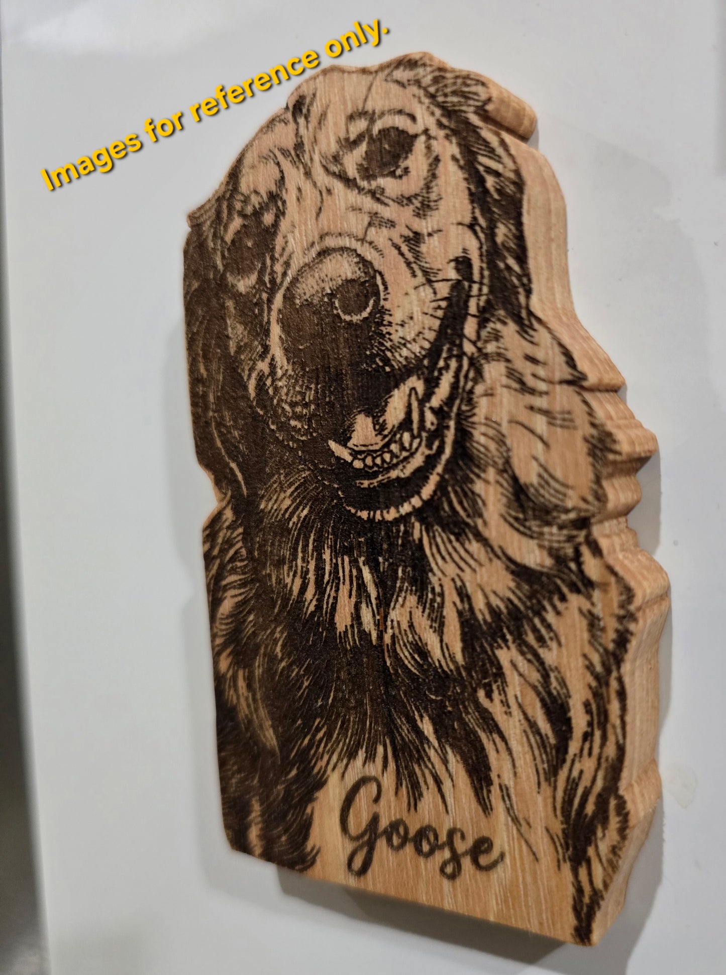 Custom Photo Wooden Refrigerator Magnet | Personalized Laser Engraved Picture Magnet from Your Image, Unique Wood Anniversary Gift, Custom Picture Magnet (2x3.5)