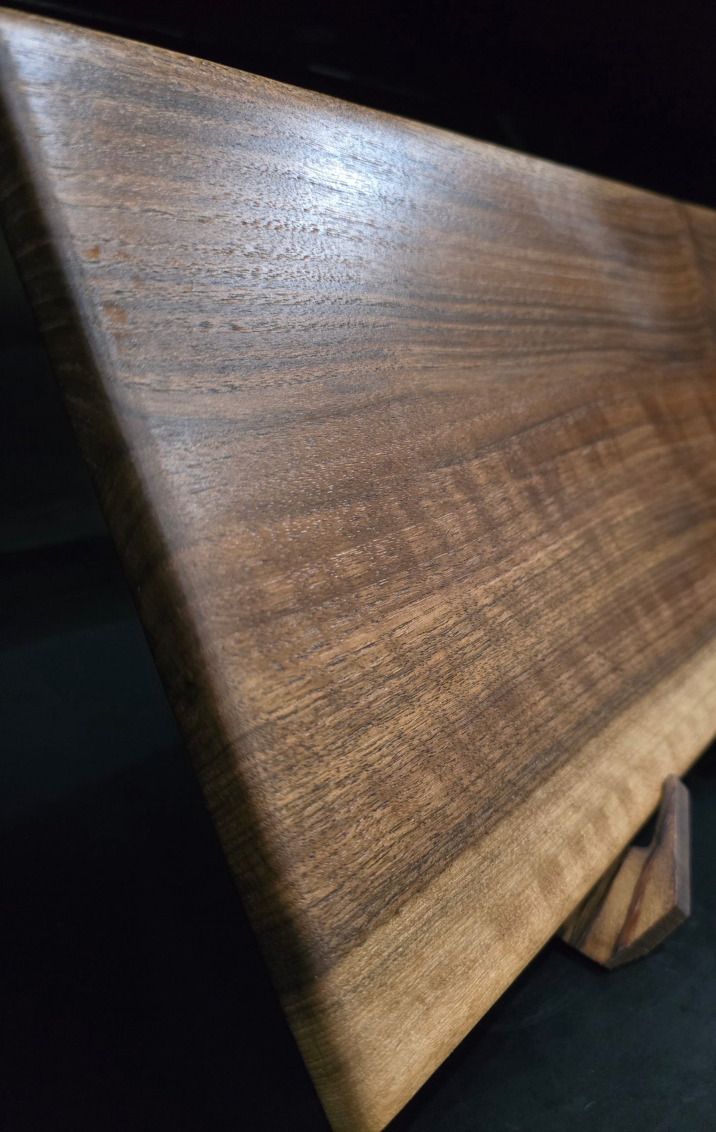 Claro walnut live edge Face Grain Serving Board