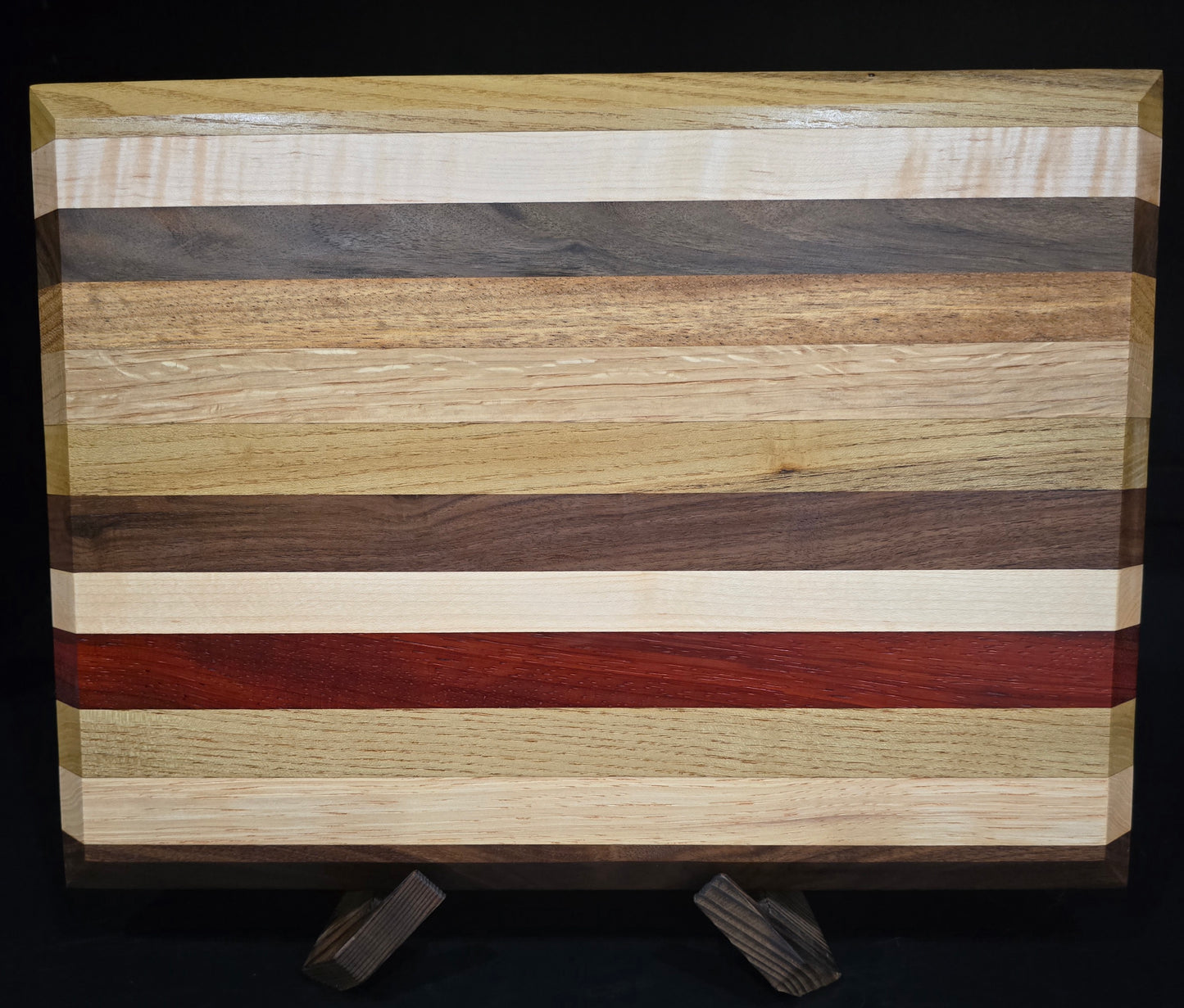 Multi-Hardwood Edge-grain Cutting Board