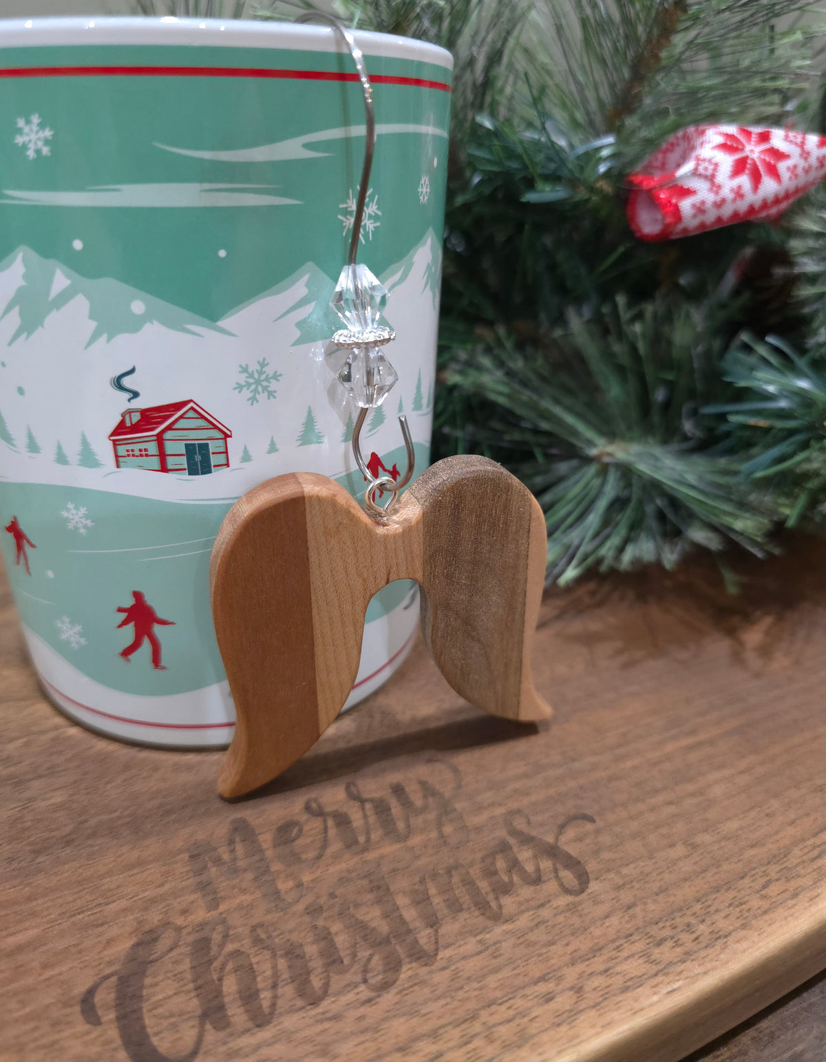 Angel Wing Christmas Ornaments