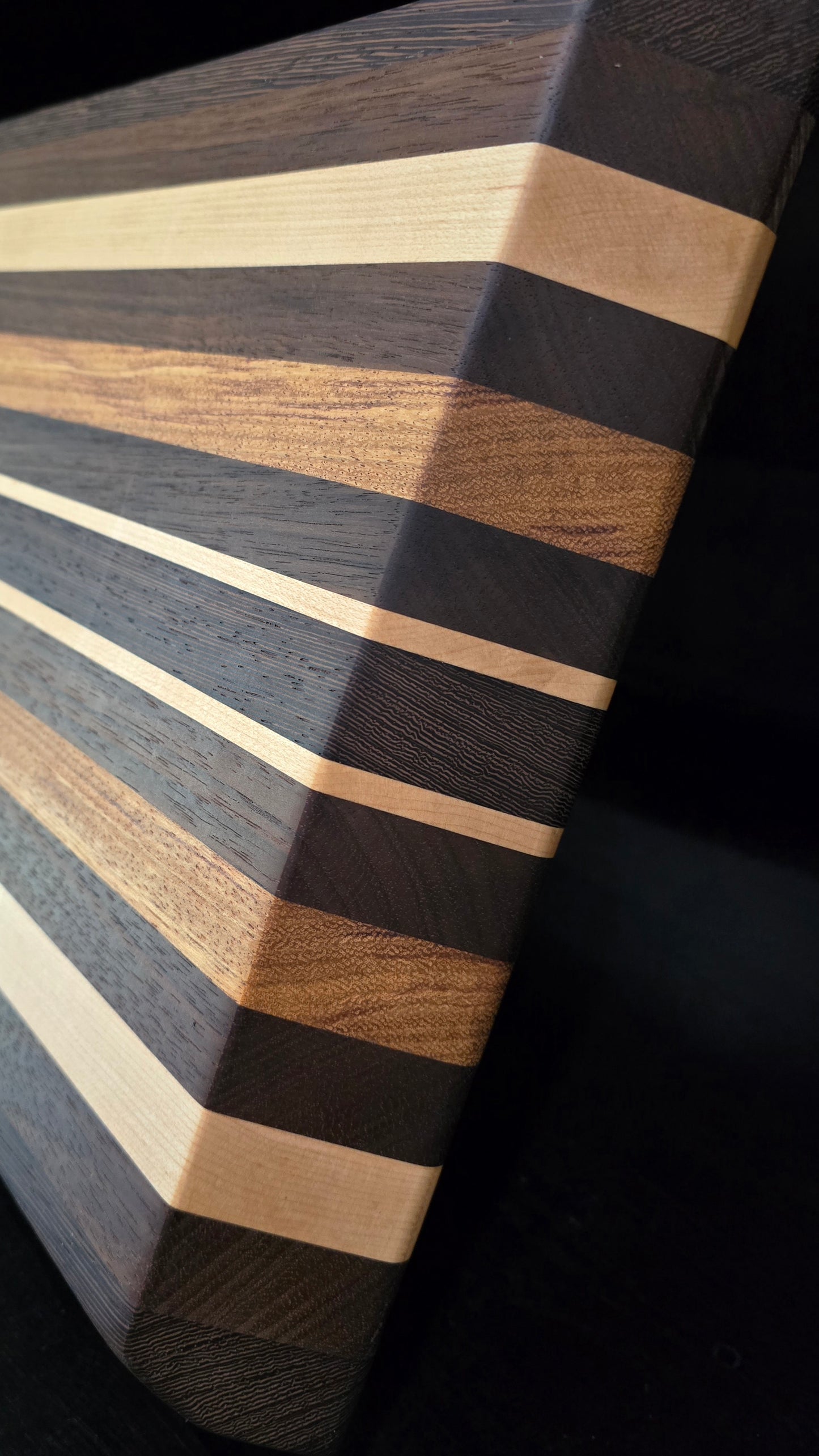 Walnut, Vanilla Wood, Maple Edge Grain Cutting Board