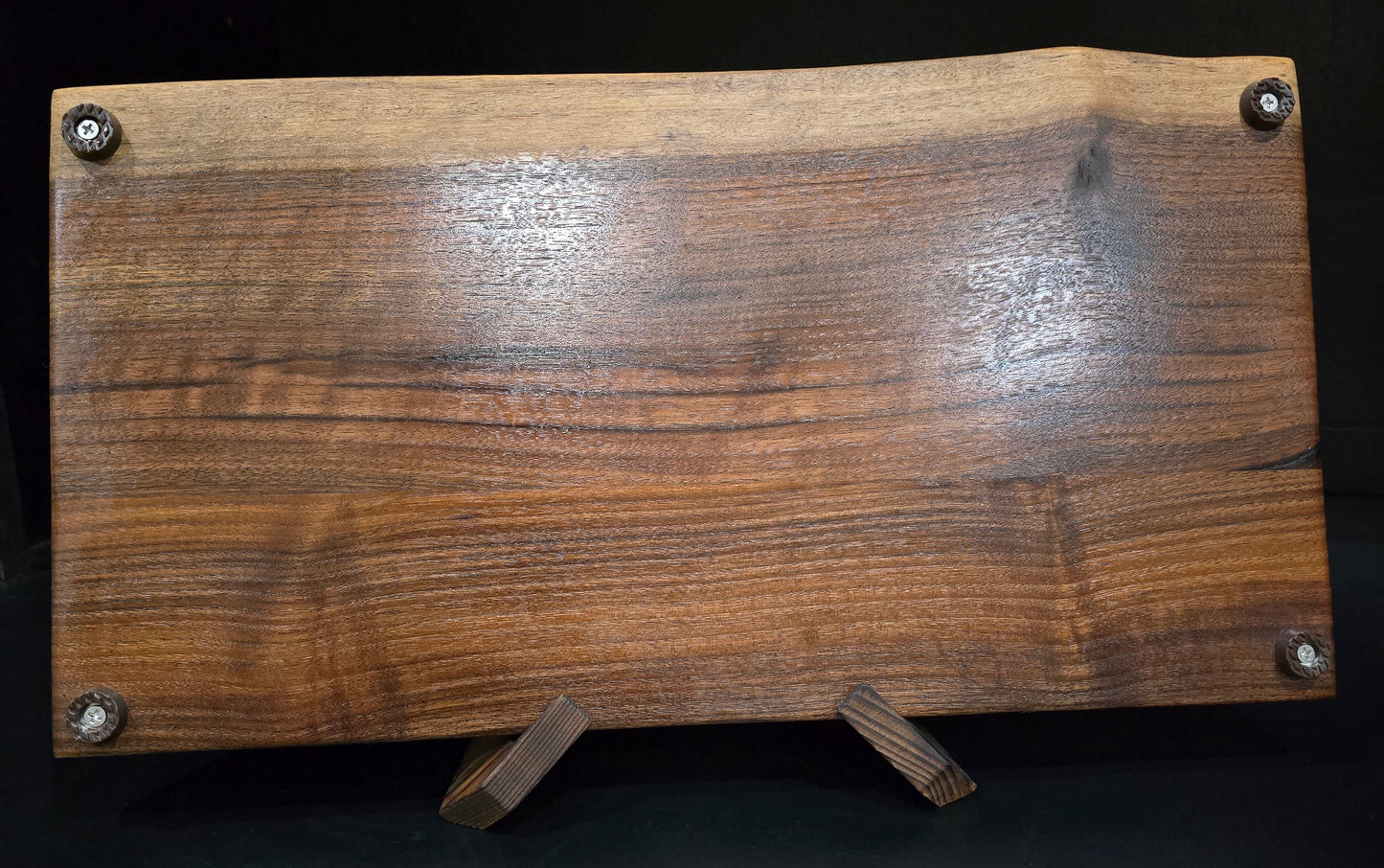 Claro walnut live edge Face Grain Serving Board