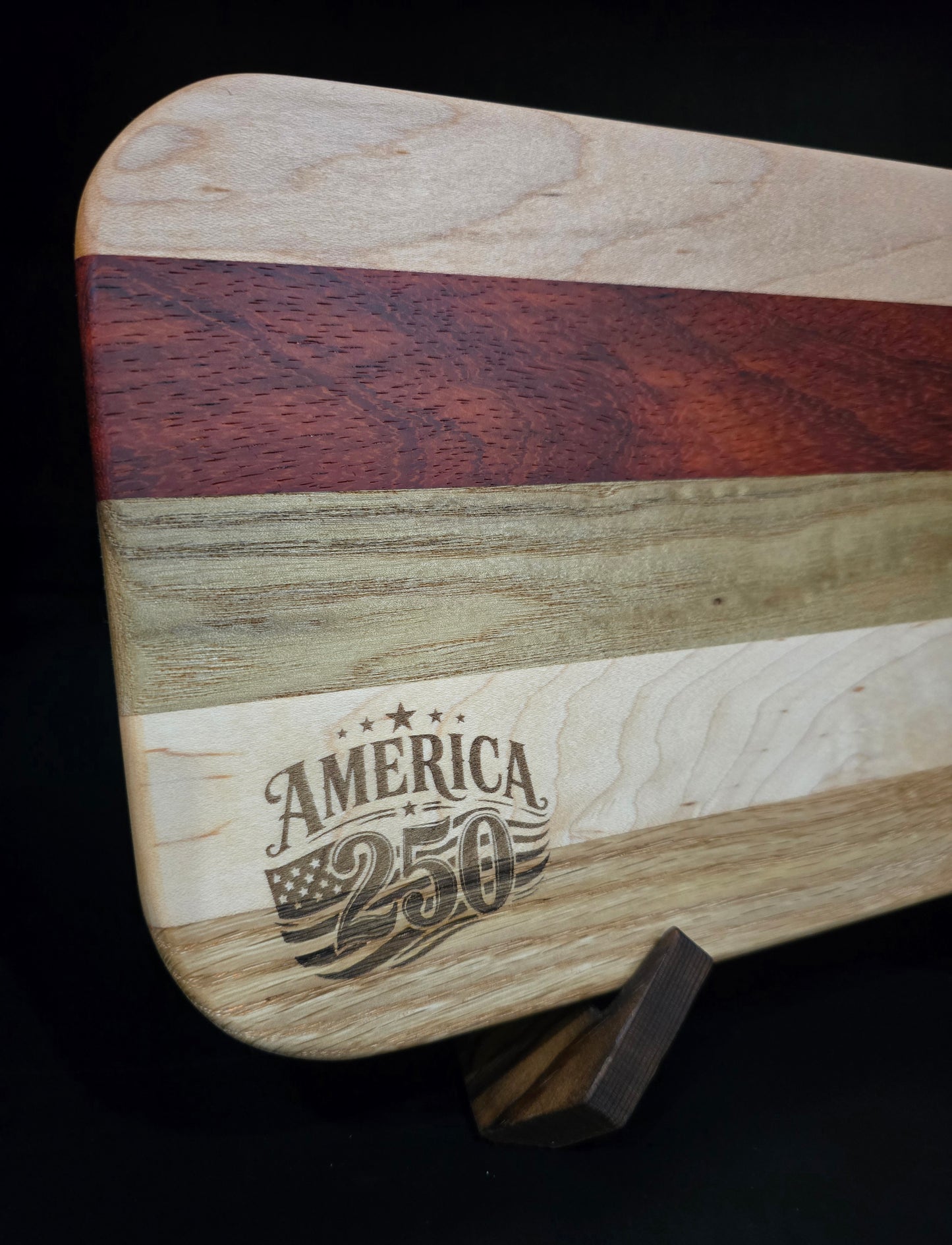 Multi Hardwood Board with America 250 Anniversary engraving