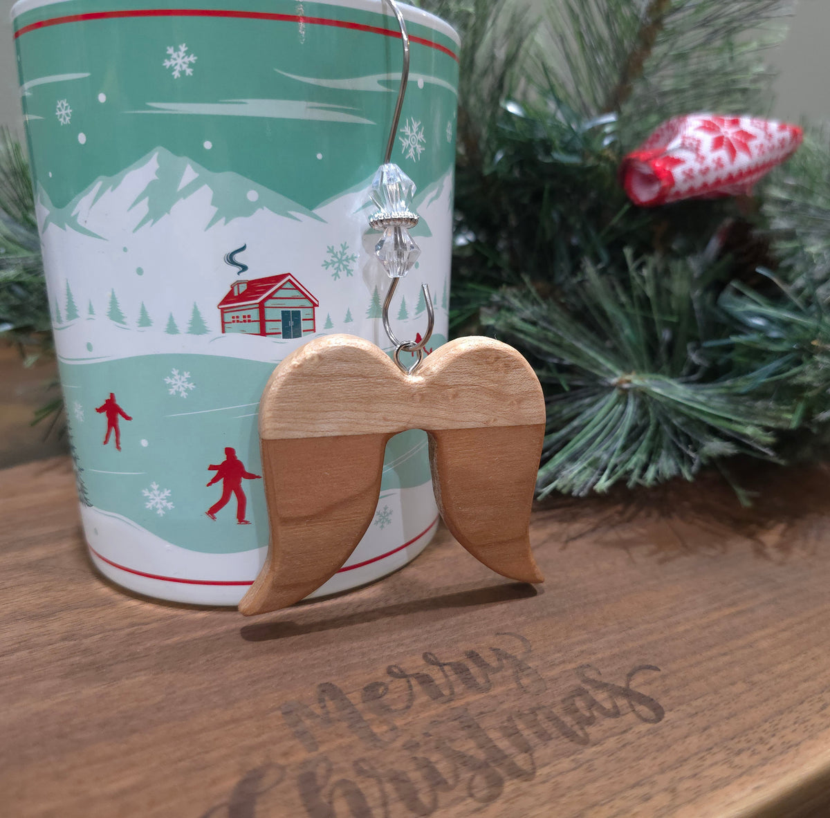Angel Wing Christmas Ornaments
