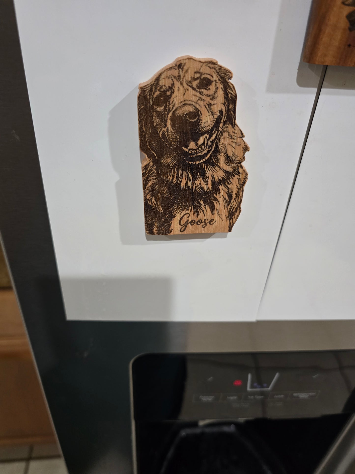 Custom Photo Wooden Refrigerator Magnet | Personalized Laser Engraved Picture Magnet from Your Image, Unique Wood Anniversary Gift, Custom Picture Magnet (2x3.5)