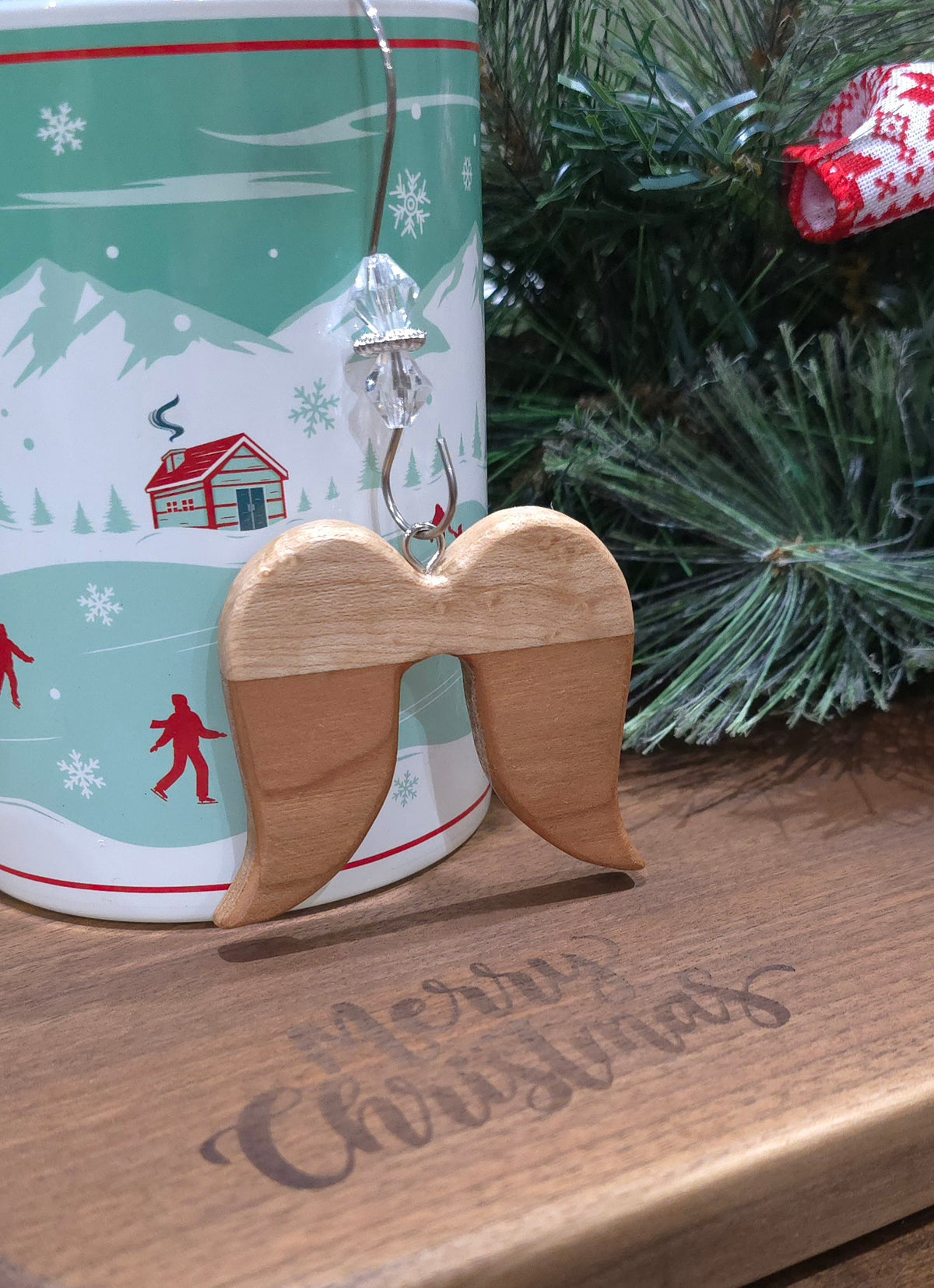 Angel Wing Christmas Ornaments
