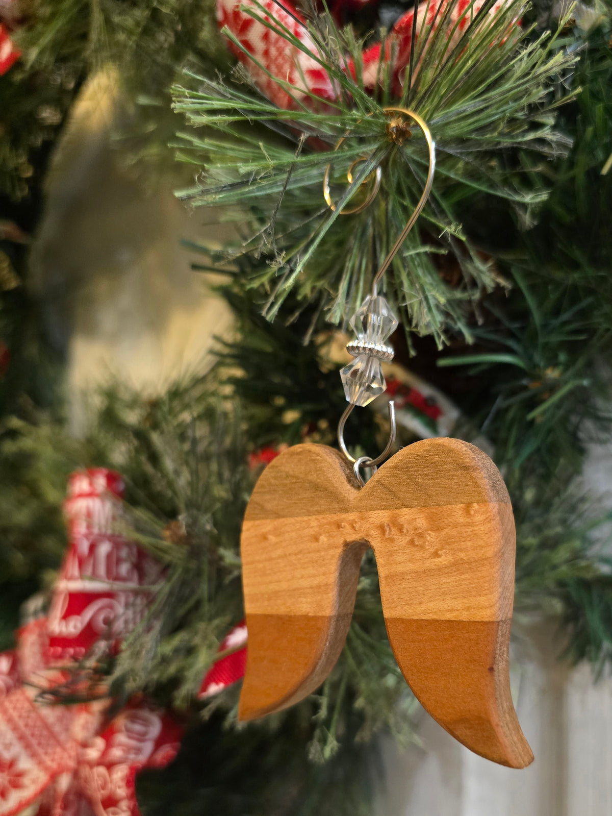 Angel Wing Christmas Ornaments