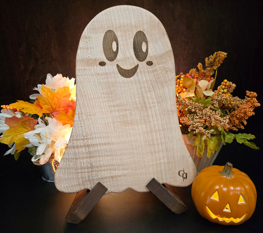 Curly Maple Friendly Ghost-shaped Cheese Board