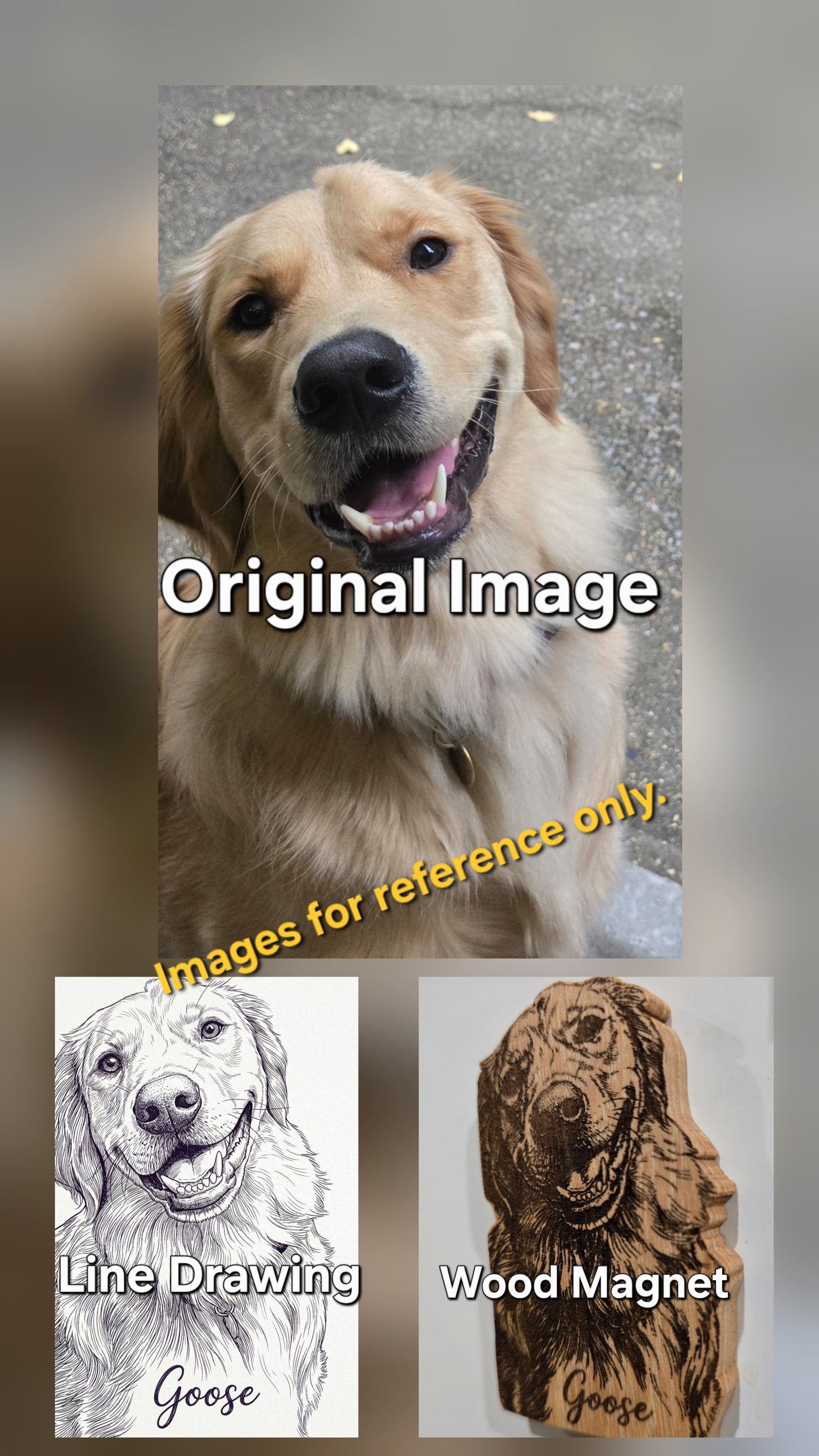 Custom Photo Wooden Refrigerator Magnet | Personalized Laser Engraved Picture Magnet from Your Image, Unique Wood Anniversary Gift, Custom Picture Magnet (2x3.5)