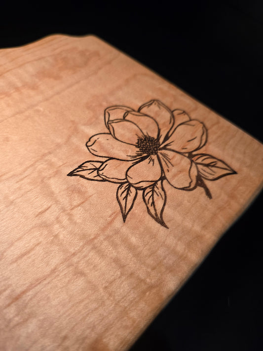 Mississippi Shaped Curly Maple Cheese Board