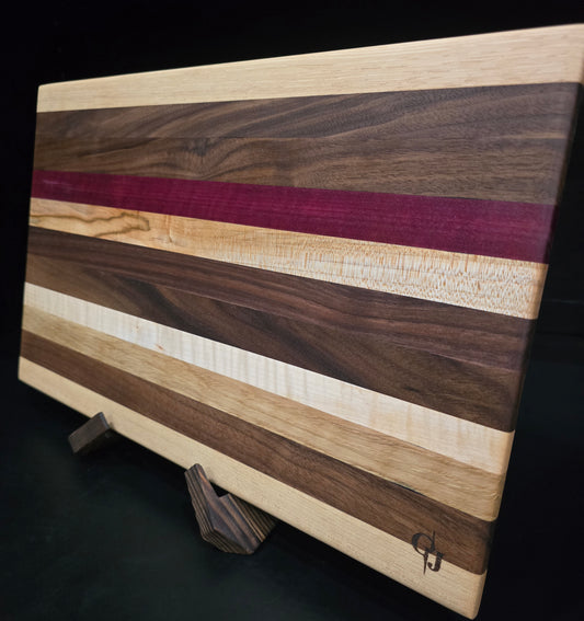 Multi-Hardwood Edge-grain Cutting Board