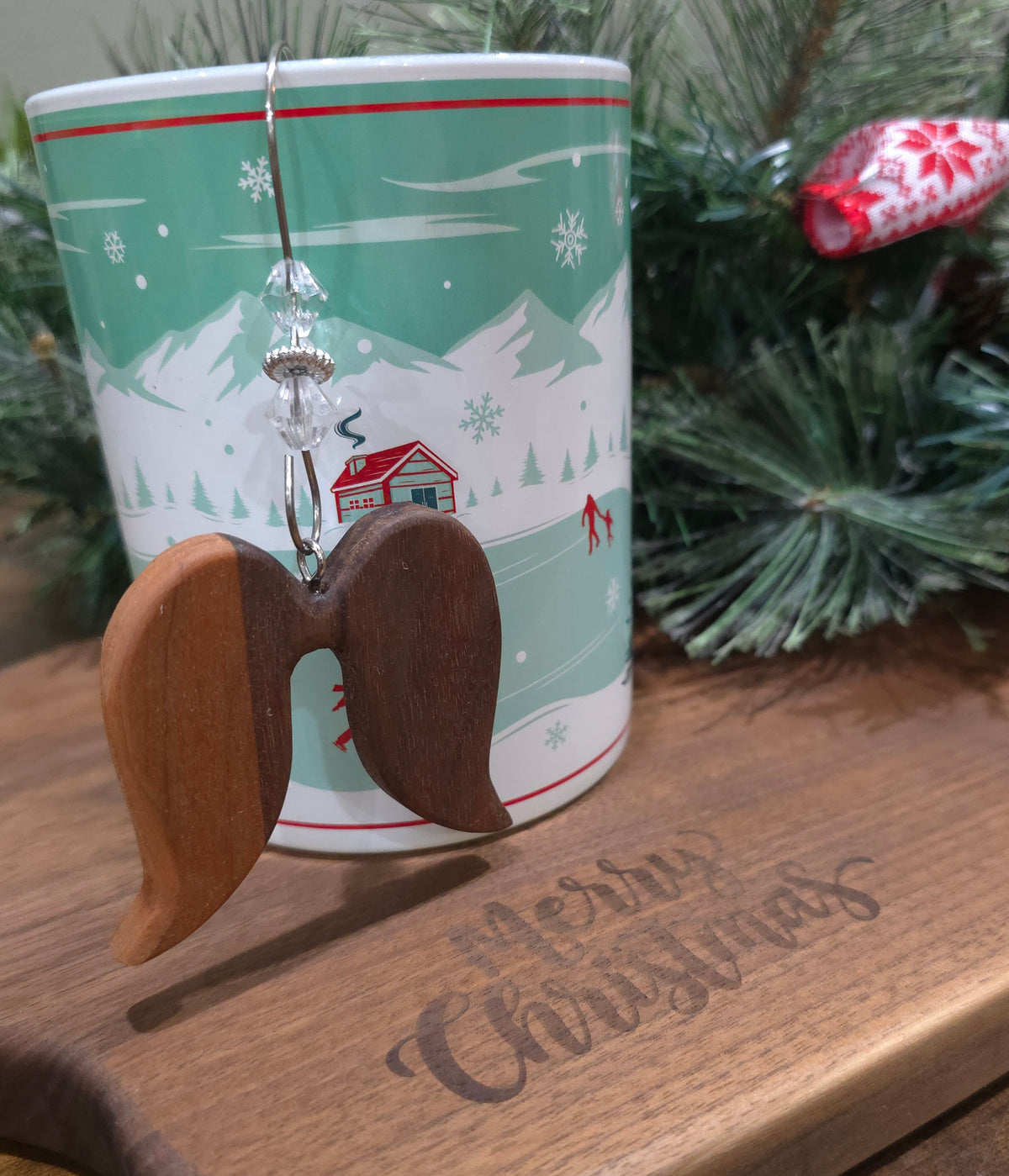 Angel Wing Christmas Ornaments
