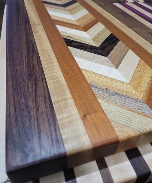 Chevron style Cutting Board