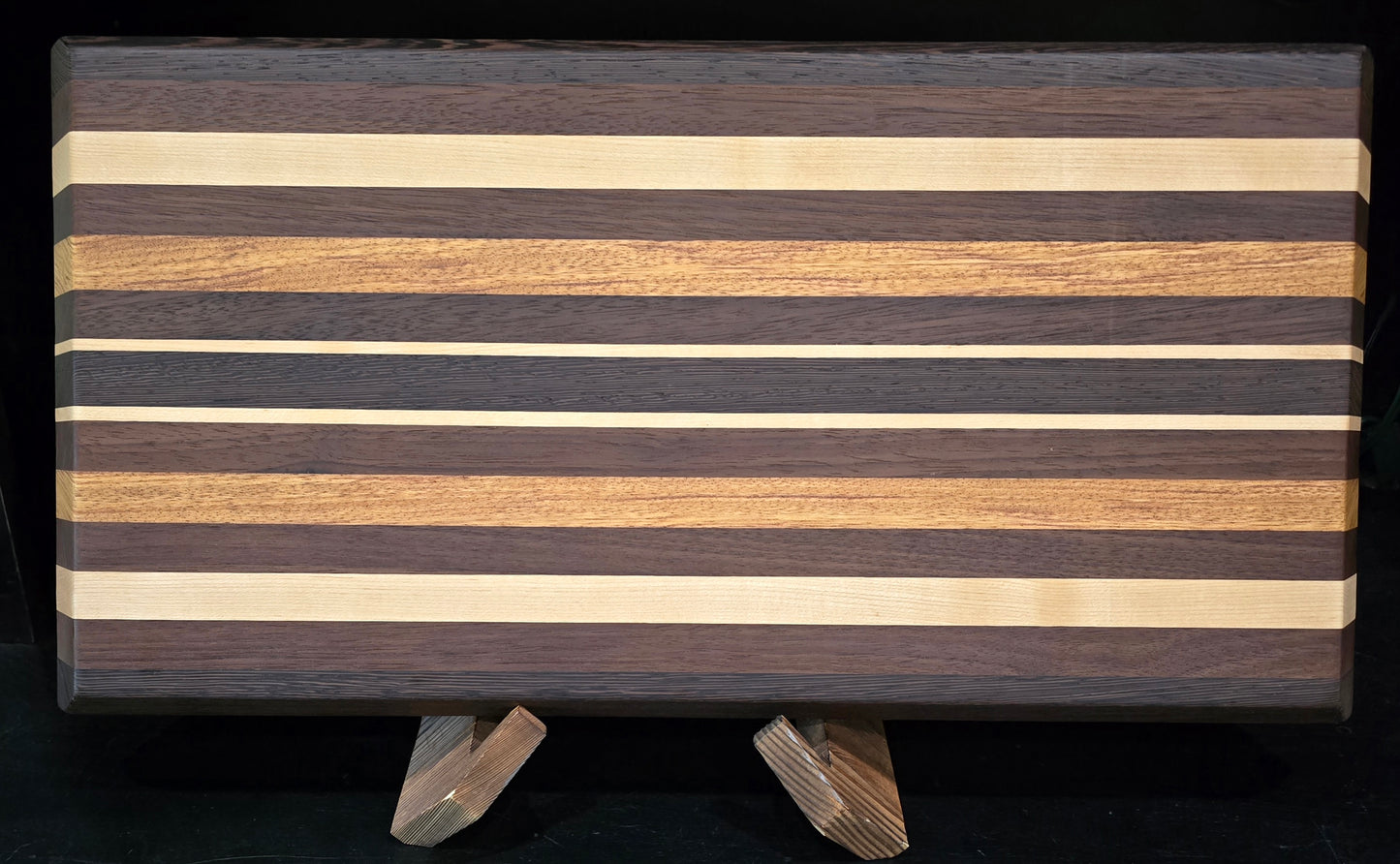 Walnut, Vanilla Wood, Maple Edge Grain Cutting Board