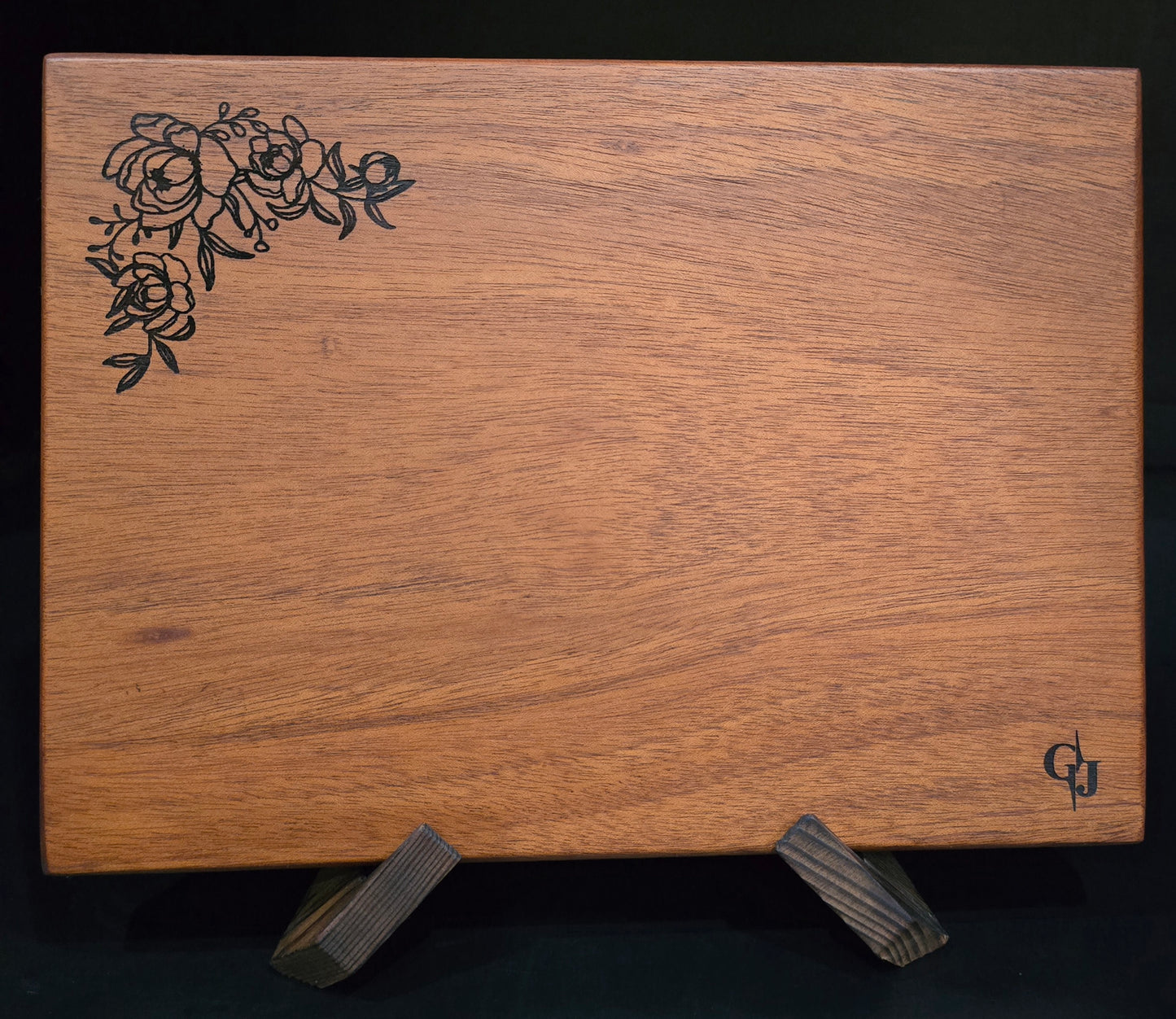 Mahogany Cheese Board w/Feet