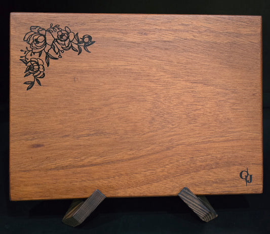 Mahogany Cheese Board w/Feet